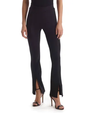 Neoprene Split Front Pants In Black