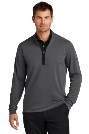 Nike Mens Textured 1/4 Zip Sweatshirt - Dark Grey