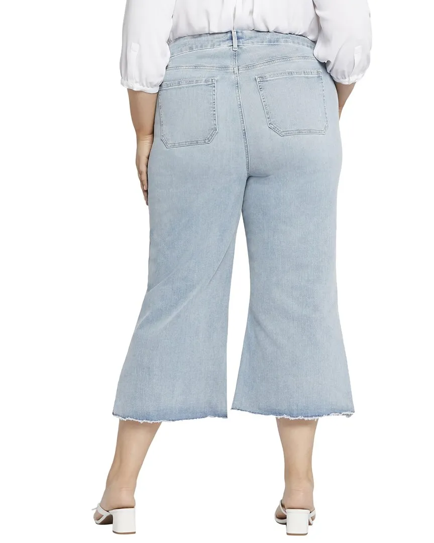 NYDJ Plus Patchie Divine Wide Leg Jean