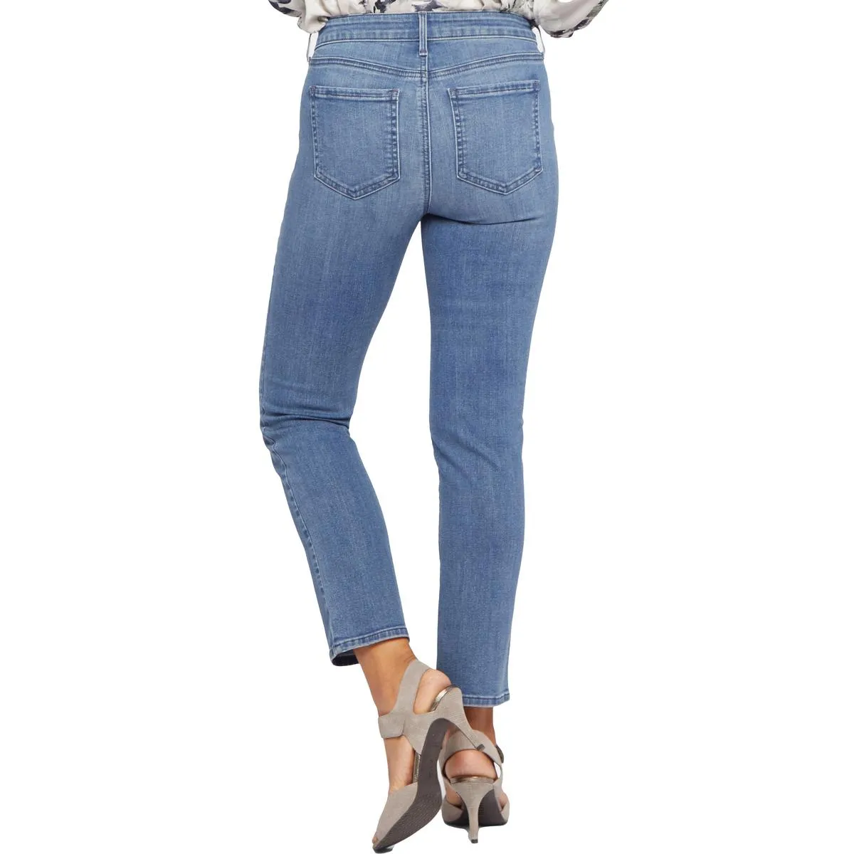 NYDJ Womens Sheri Tummy Slimming Denim Slim Jeans