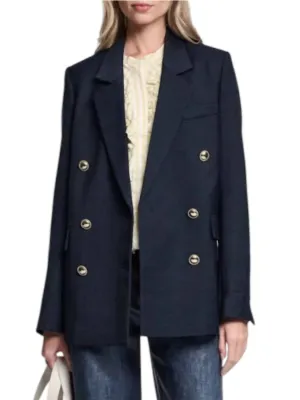 Ocassion Coolness Jacket In Navy