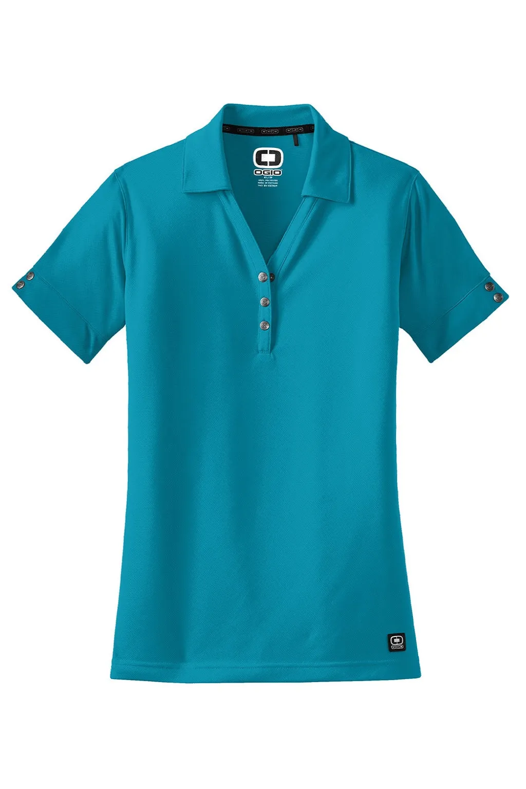Ogio Womens Glam Moisture Wicking Short Sleeve Polo Shirt - Voltage Blue
