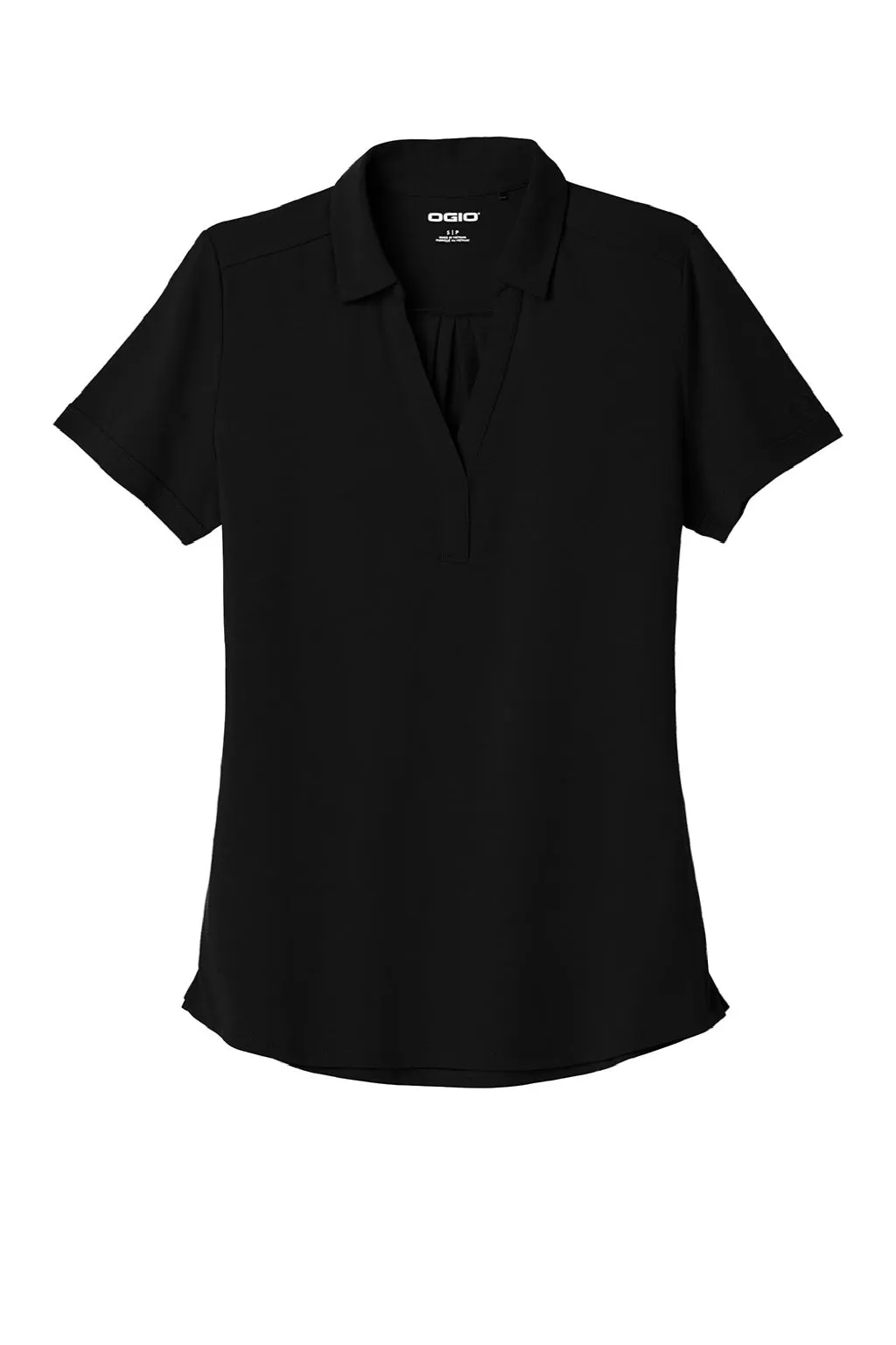 Ogio Womens Limit Moisture Wicking Short Sleeve Polo Shirt - Blacktop