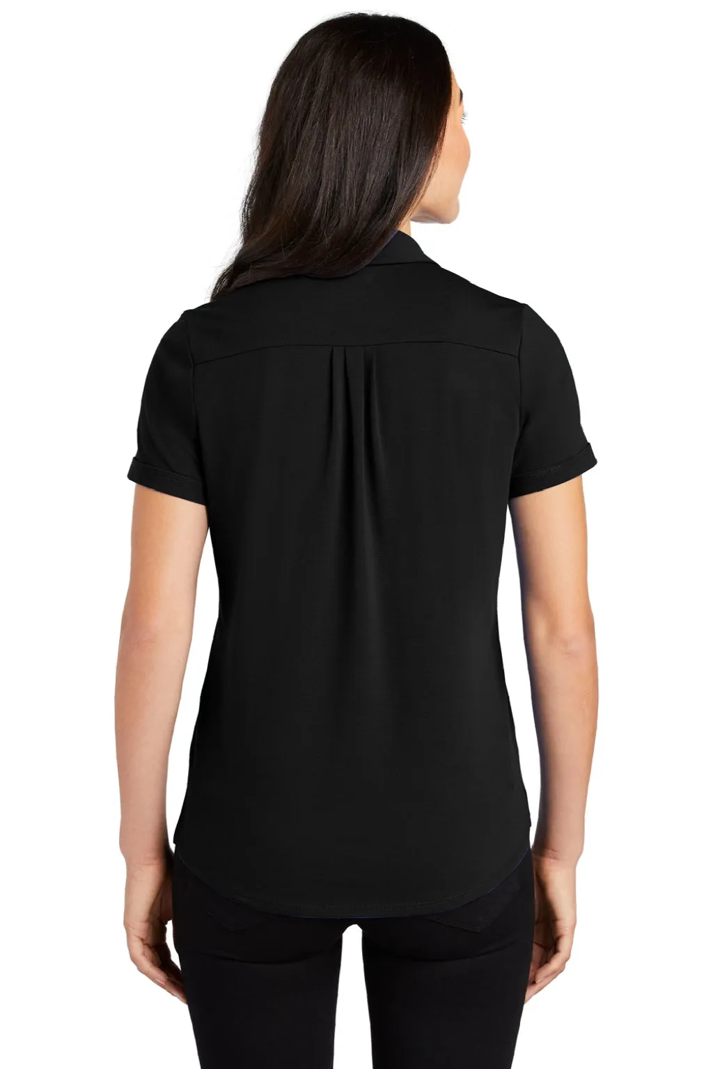 Ogio Womens Limit Moisture Wicking Short Sleeve Polo Shirt - Blacktop