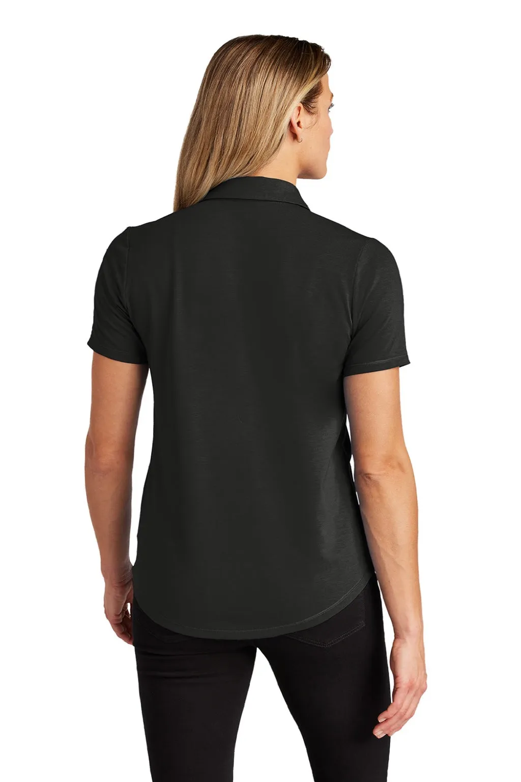 Ogio Womens Motion Moisture Wicking Short Sleeve Polo Shirt - Blacktop