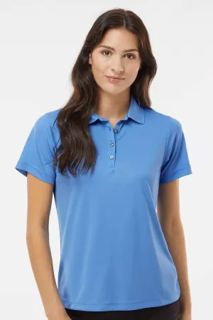 Paragon Womens Saratoga Performance Moisture Wicking Mini Mesh Short Sleeve Polo Shirt - Bimini Blue