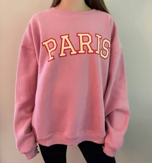 Paris Graphic Sweatshirt In Pink