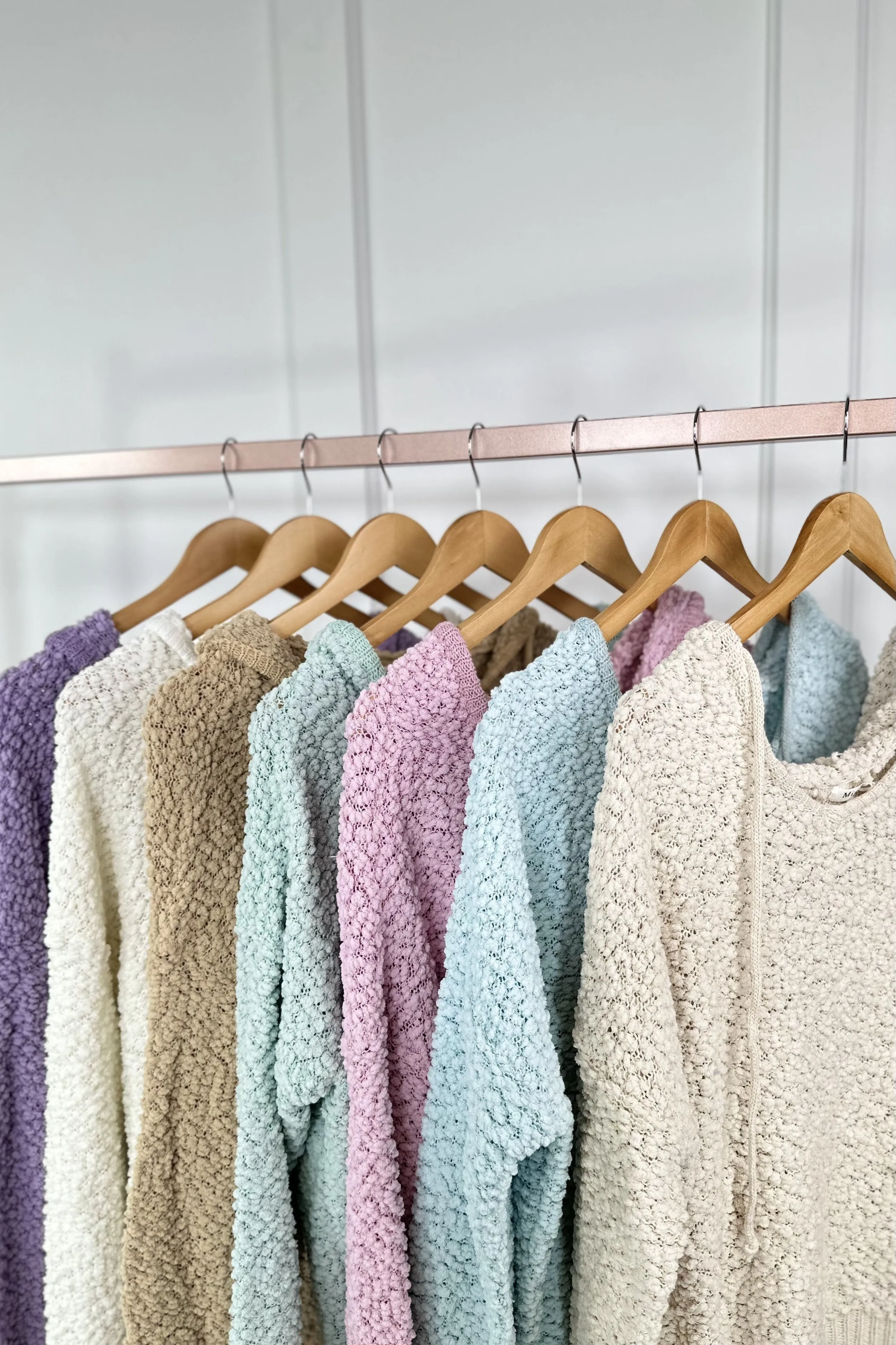 Perfectly For Popcorn Women's V-Neck Hooded Sweater