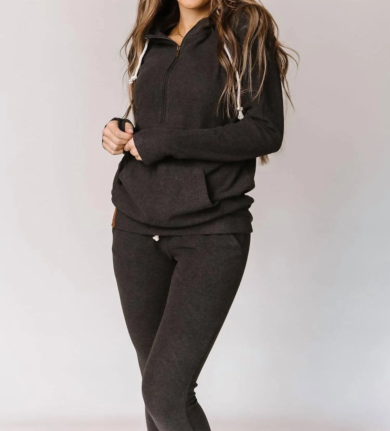 Performance Fleece Halfzip Sweatshirt In Stone