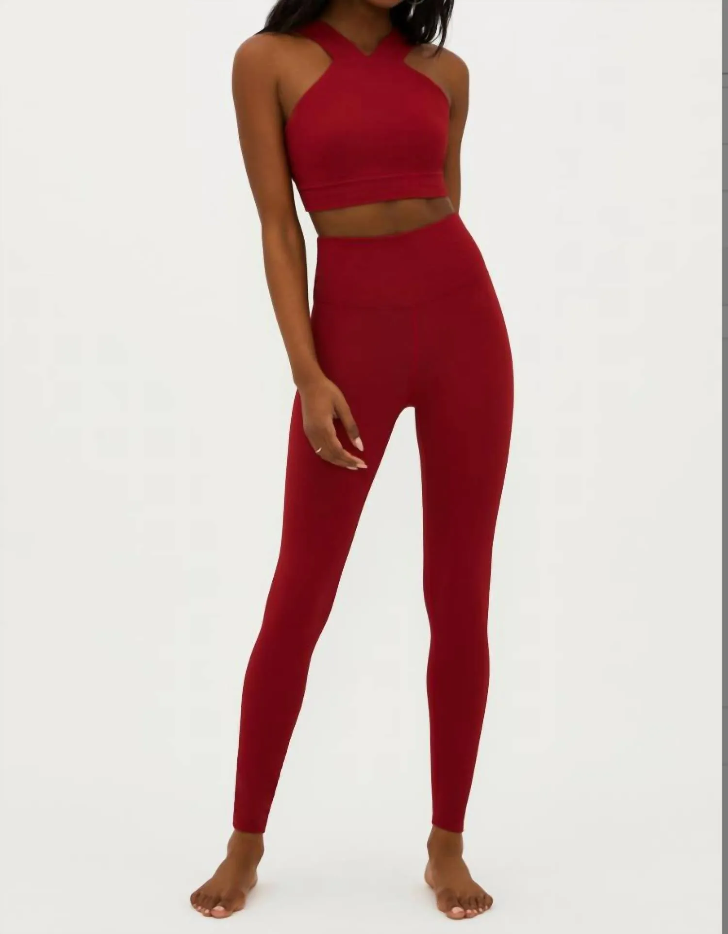 Piper Legging In Rio Red Waffle