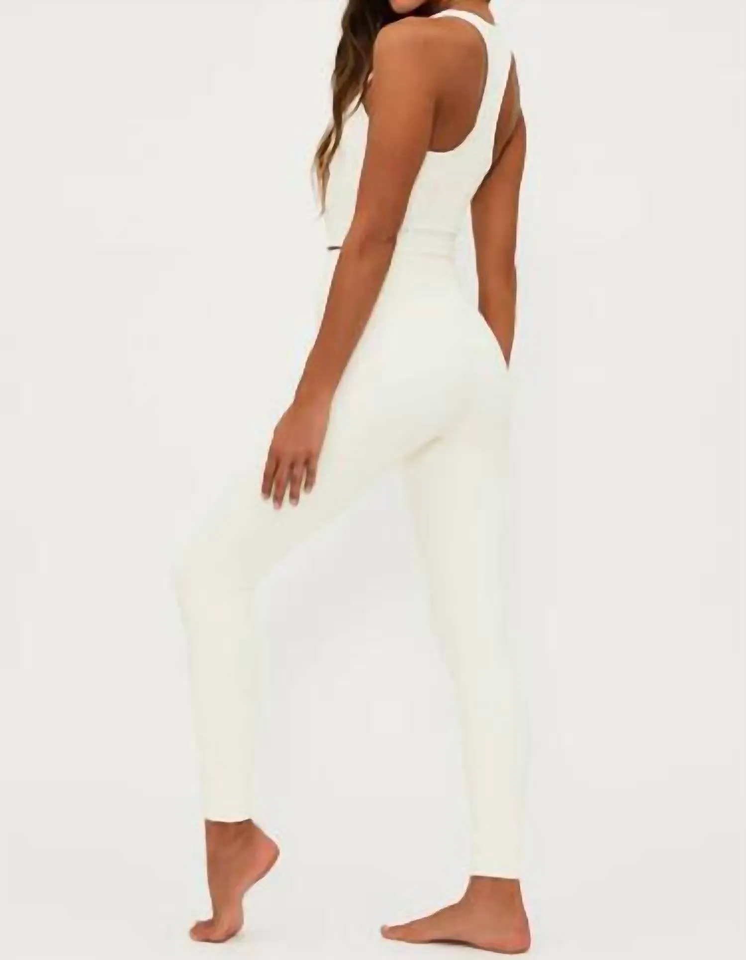 Piper Legging In Snow Cloud Waffle