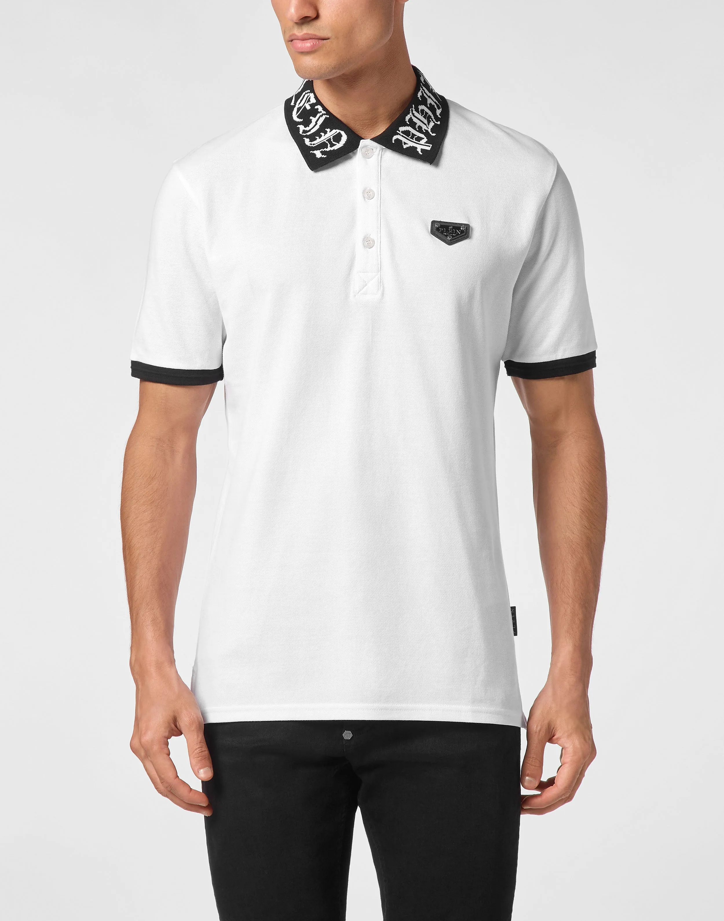 Pique Polo Shirt SS Gothic Plein