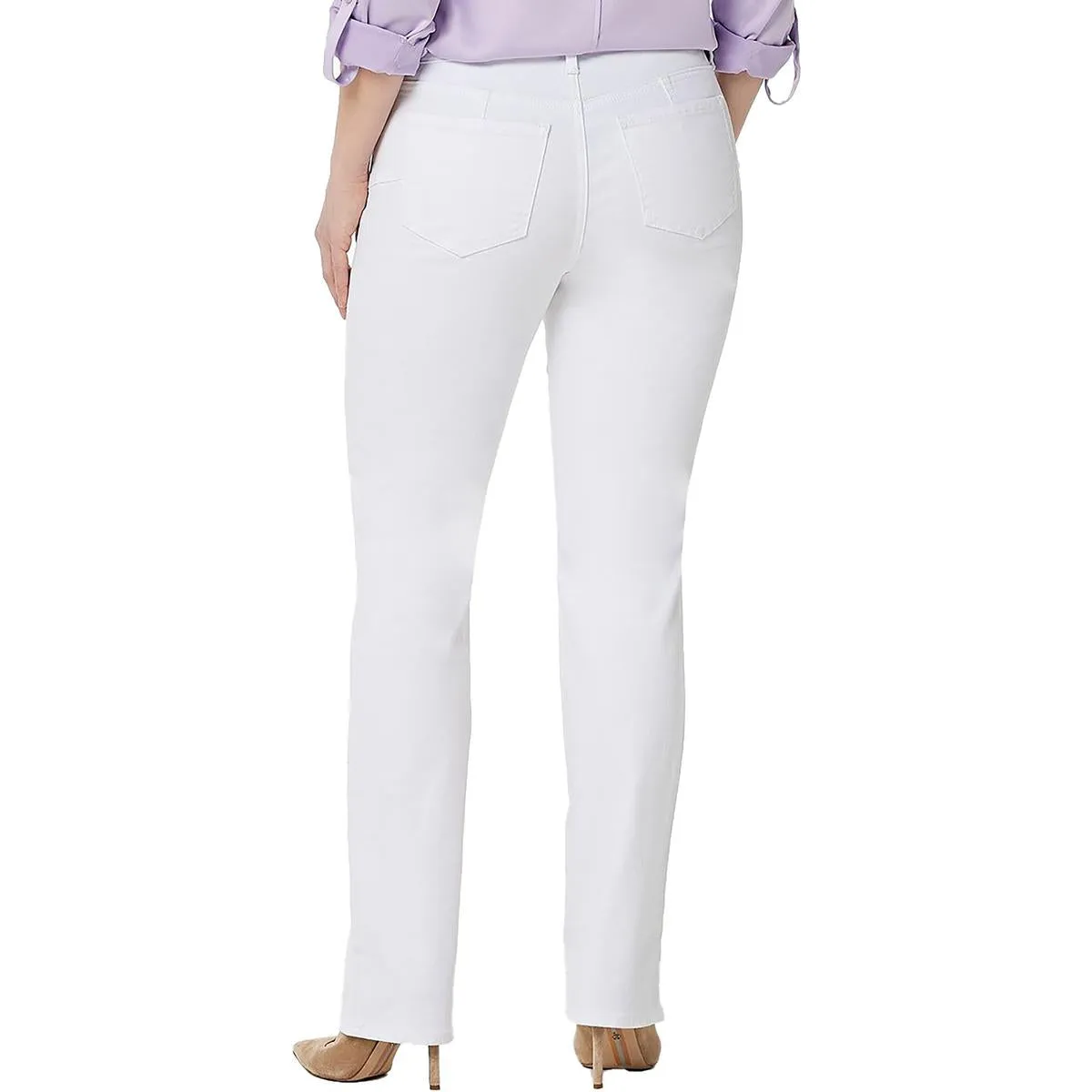 Plus Marilyn Womens High Rise Cool Embrace Straight Leg Jeans