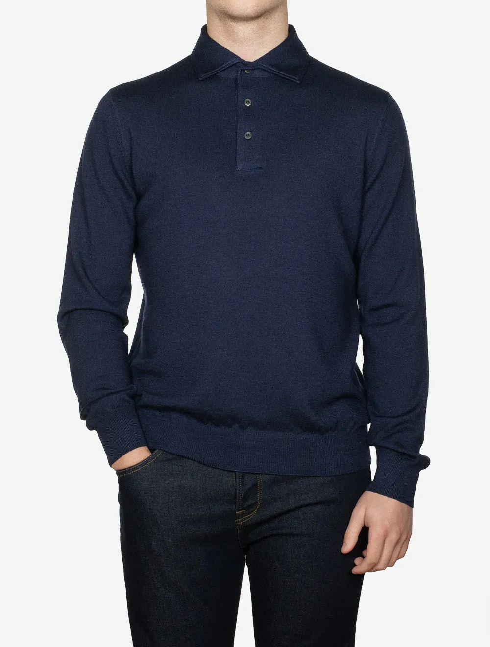 Polo Long Sleeve Navy