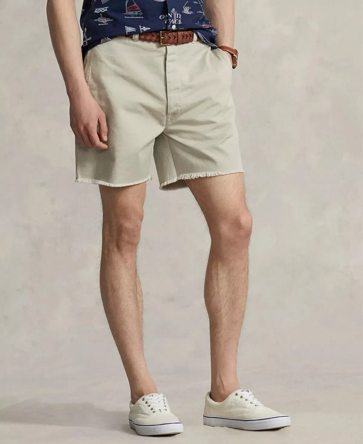 Polo Ralph Lauren Chino Shorts Men's 6" Burroughs Relaxed Fit Khaki Beige MXX145