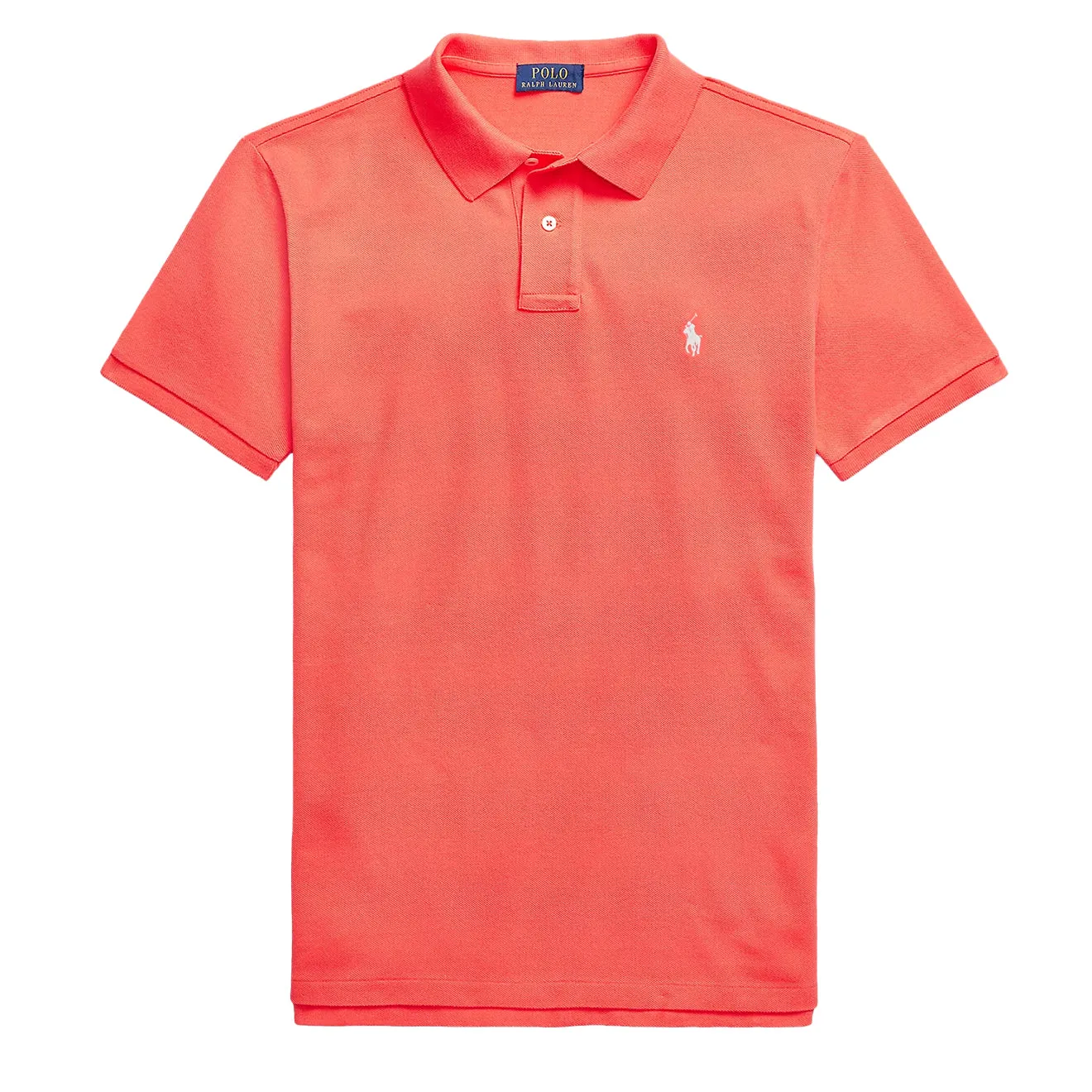 Polo Ralph Lauren Custom Slim Fit Classic Polo Pale Red