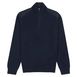 Polo Ralph Lauren Hybrid Half Zip Knit Piper Navy