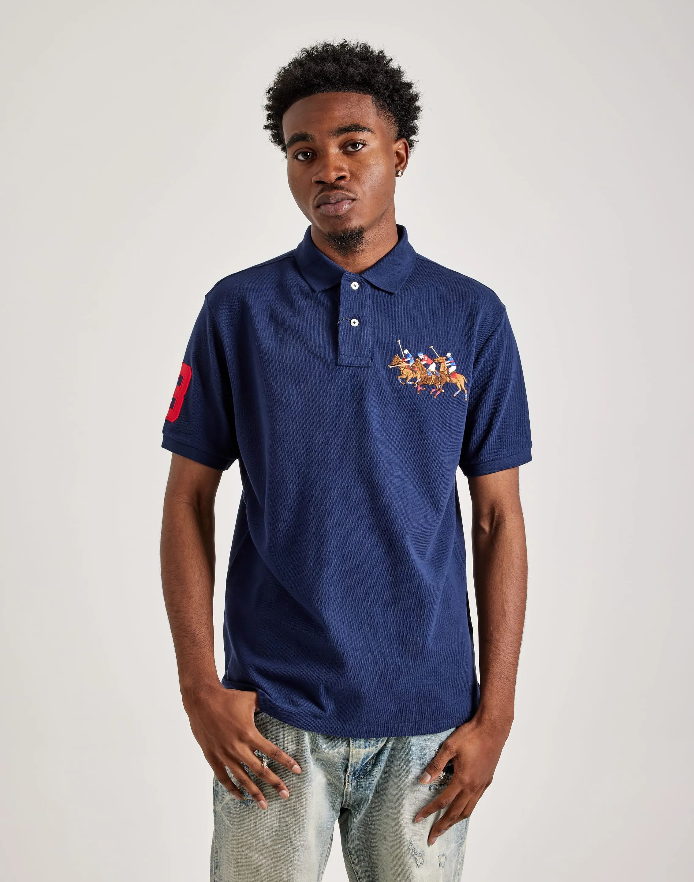 Polo Ralph Lauren Triple-Pony Mesh Polo Shirt