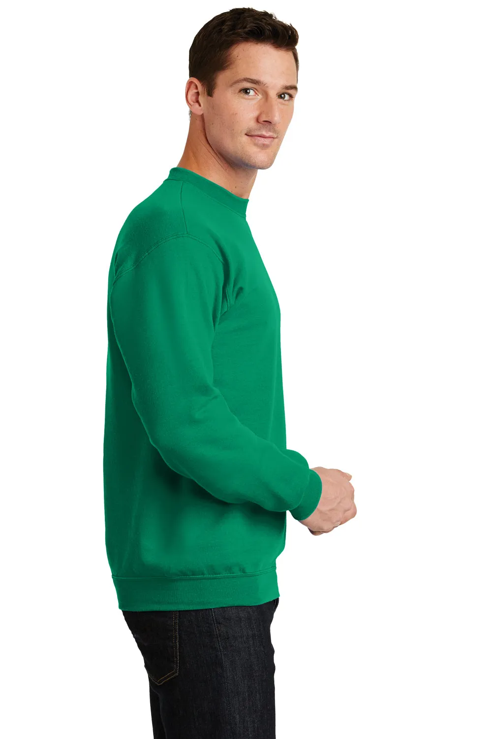 Port & Company Mens Core Pill Resistant Fleece Crewneck Sweatshirt - Kelly Green