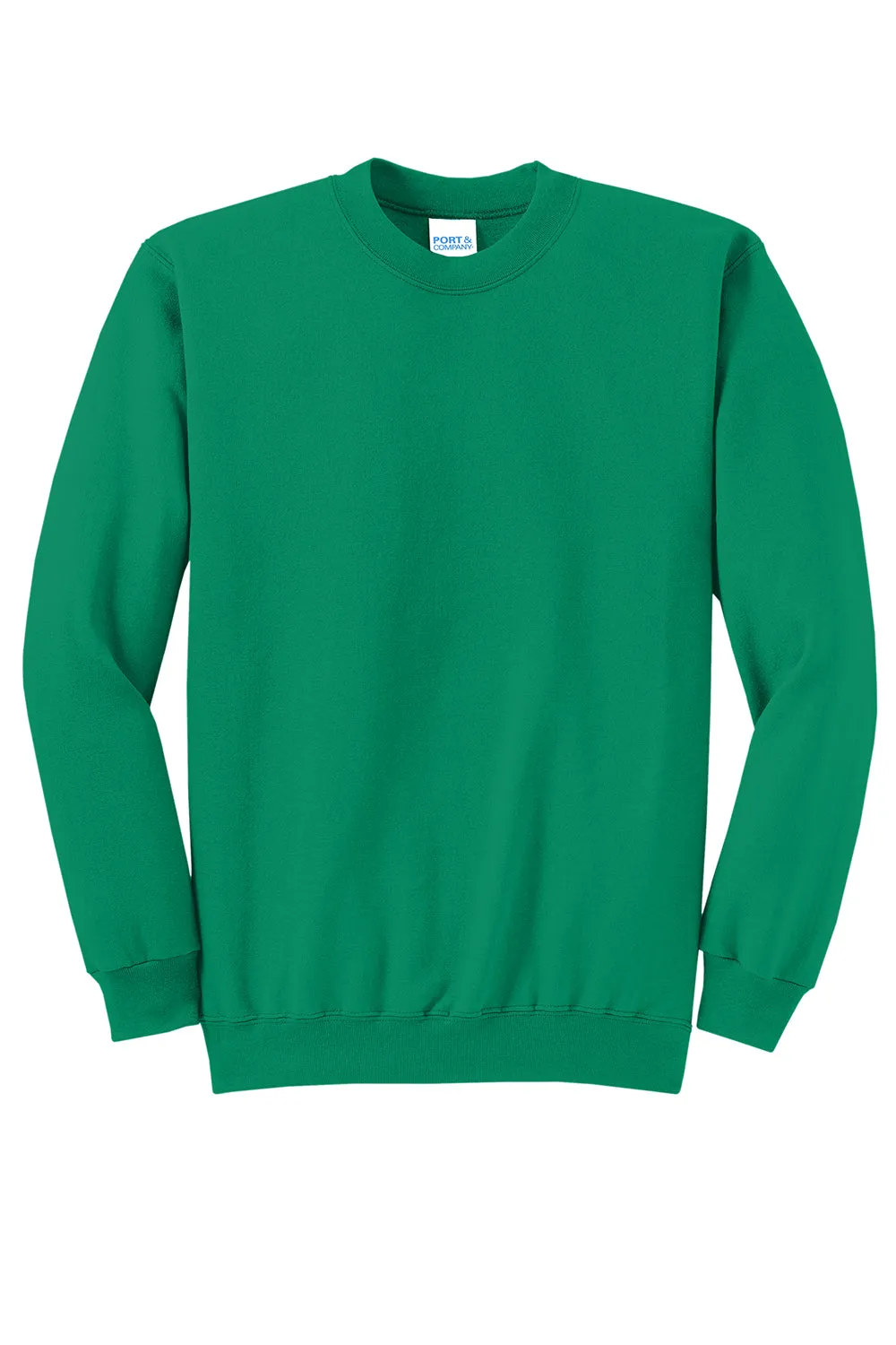 Port & Company Mens Core Pill Resistant Fleece Crewneck Sweatshirt - Kelly Green