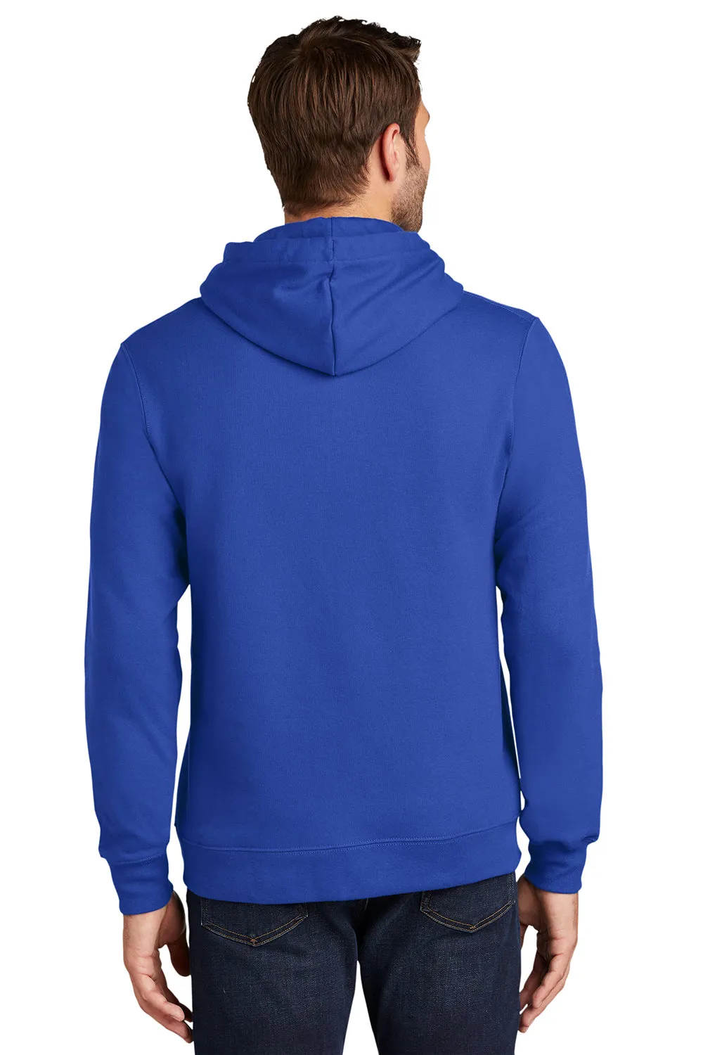 Port & Company Mens Fan Favorite Fleece Hooded Sweatshirt Hoodie w/ Pouch Pocket - True Royal Blue