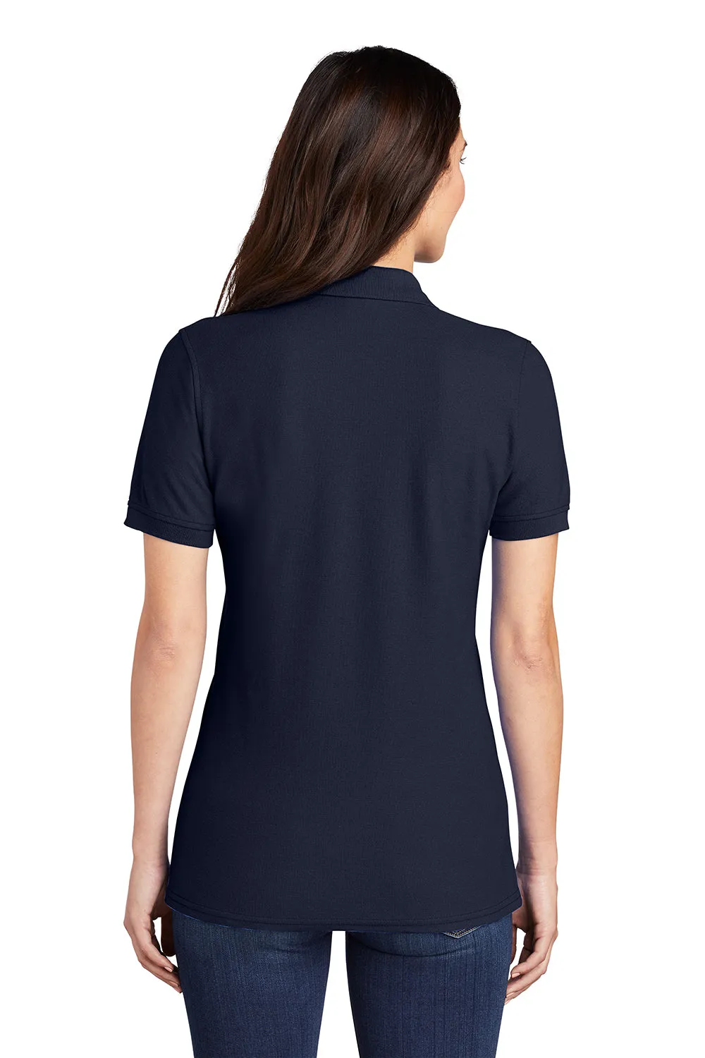 Port & Company Womens Core Stain Resistant Short Sleeve Polo Shirt - Deep Navy Blue