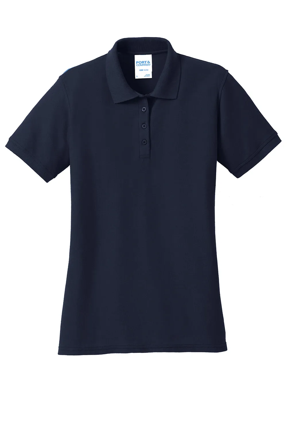 Port & Company Womens Core Stain Resistant Short Sleeve Polo Shirt - Deep Navy Blue