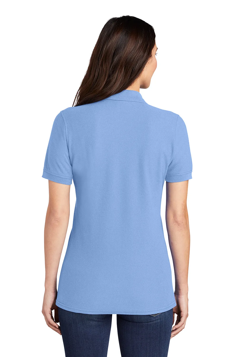 Port & Company Womens Core Stain Resistant Short Sleeve Polo Shirt - Light Blue
