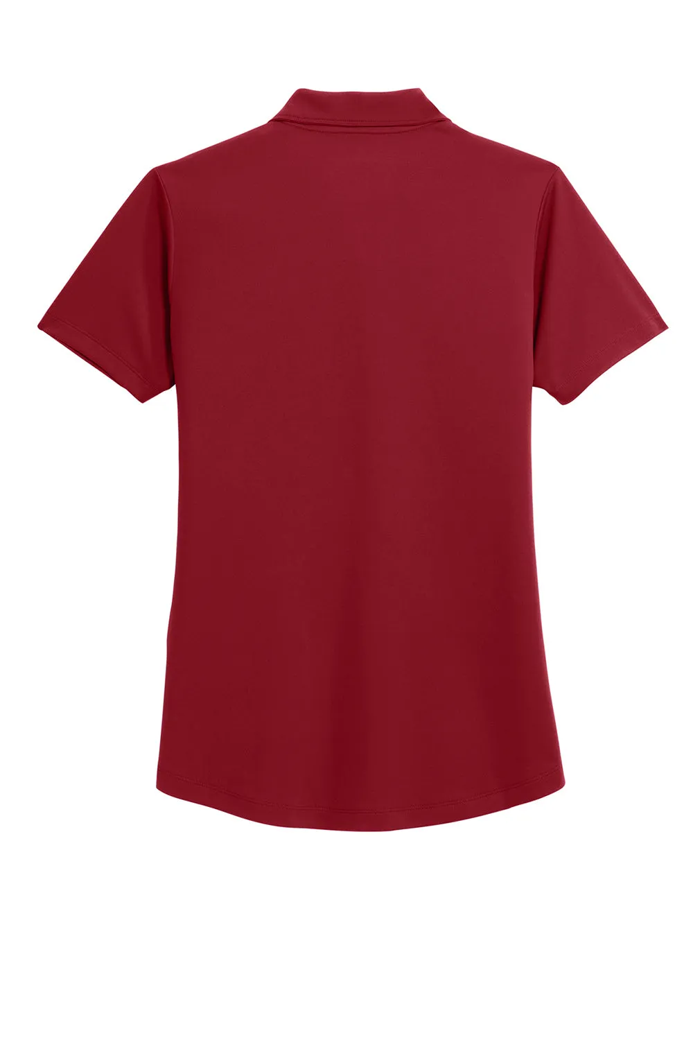Port Authority Womens C-Free Performance Moisture Wicking Short Sleeve Polo Shirt - Rich Red