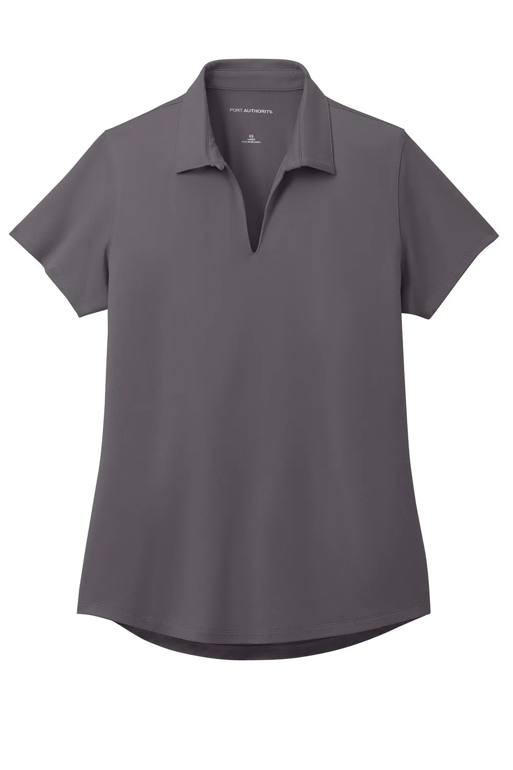 Port Authority Womens City Easy Care Moisture Wicking Short Sleeve Polo Shirt - Graphite Grey