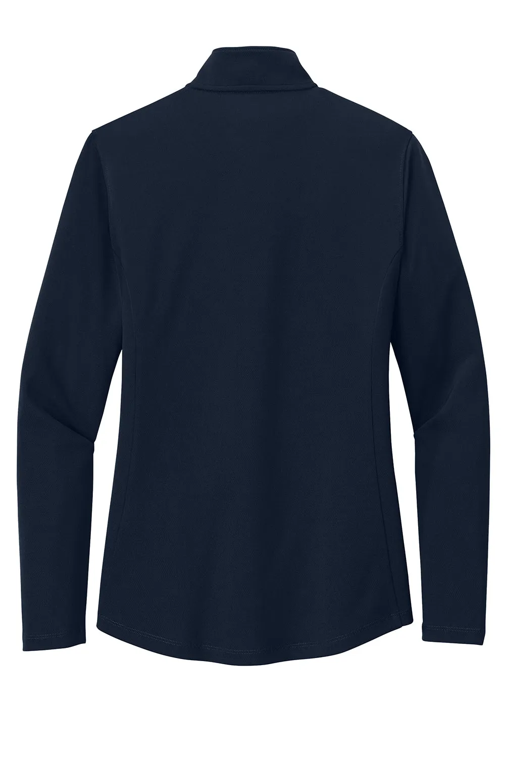 Port Authority Womens Dry Zone Moisture Wicking Micro Mesh 1/4 Zip Sweatshirt - River Navy Blue
