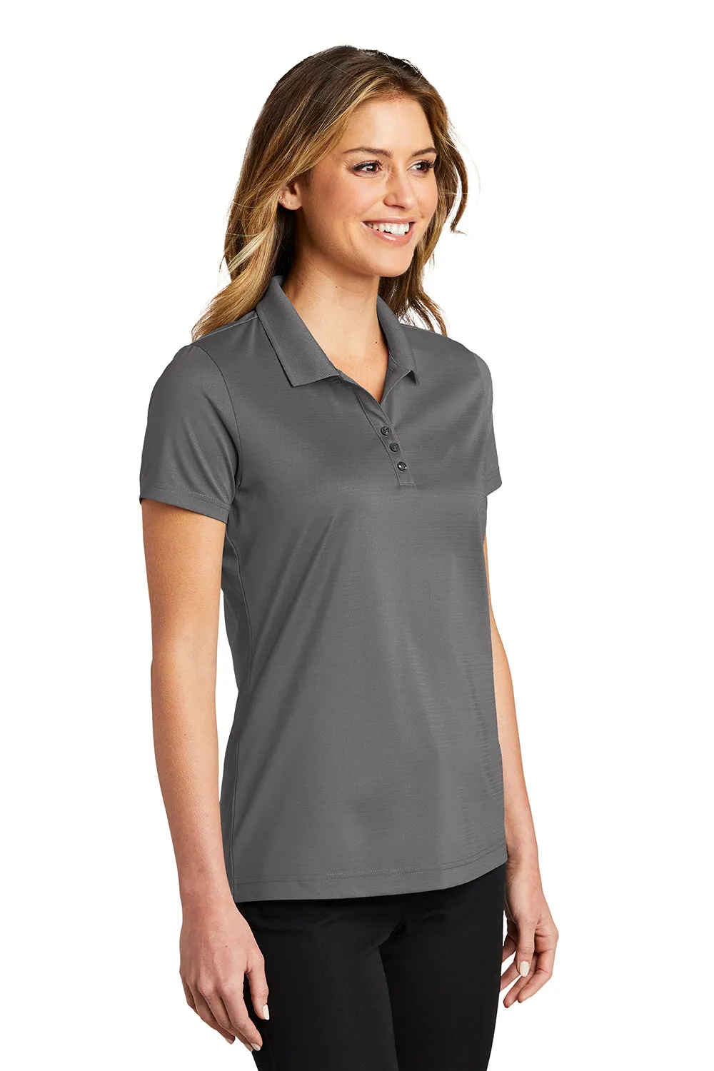 Port Authority Womens Eclipse Moisture Wicking Short Sleeve Polo Shirt - Shadow Grey