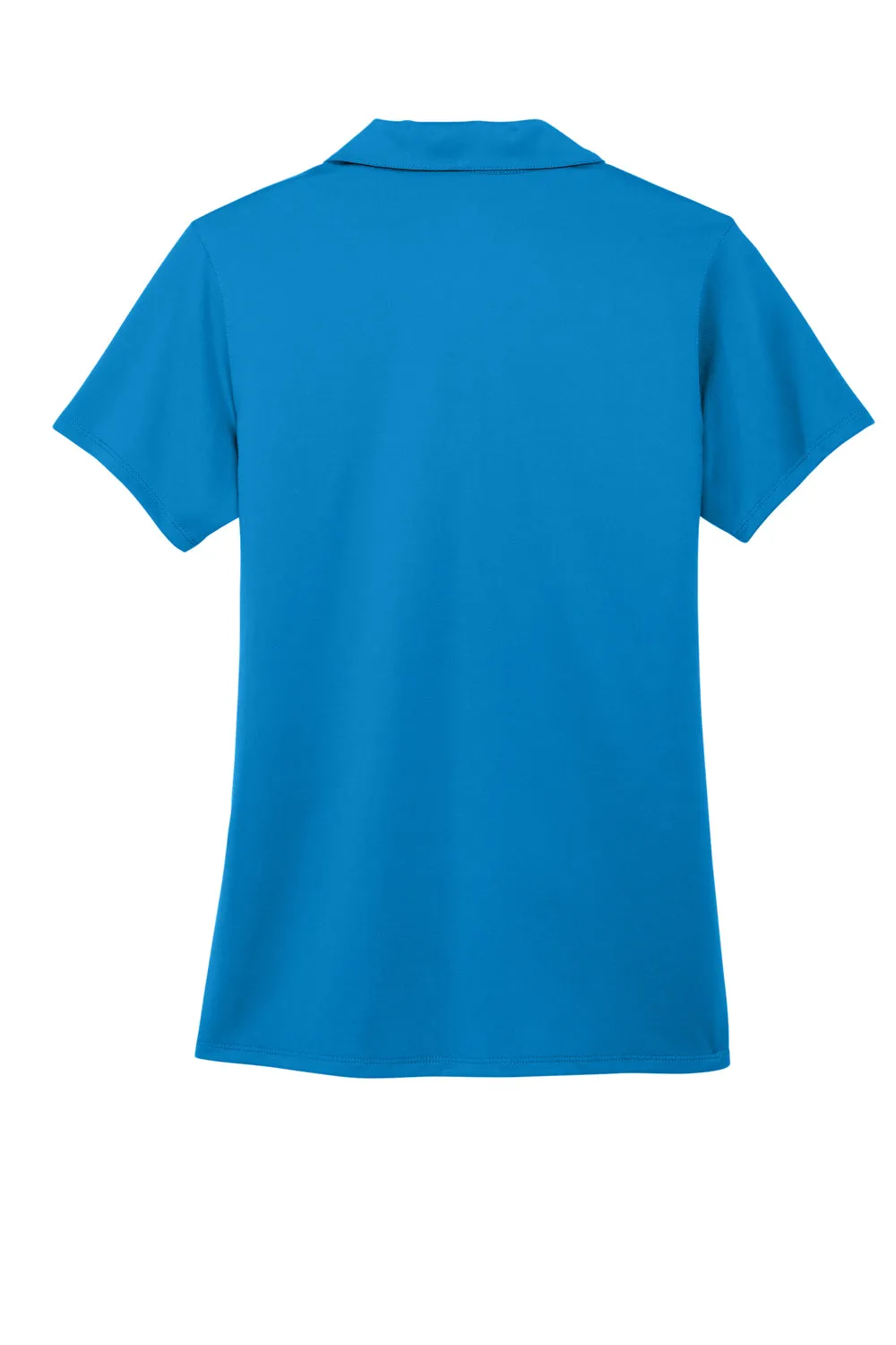 Port Authority Womens Staff Performance Moisture Wicking Short Sleeve Polo Shirt - Brilliant Blue