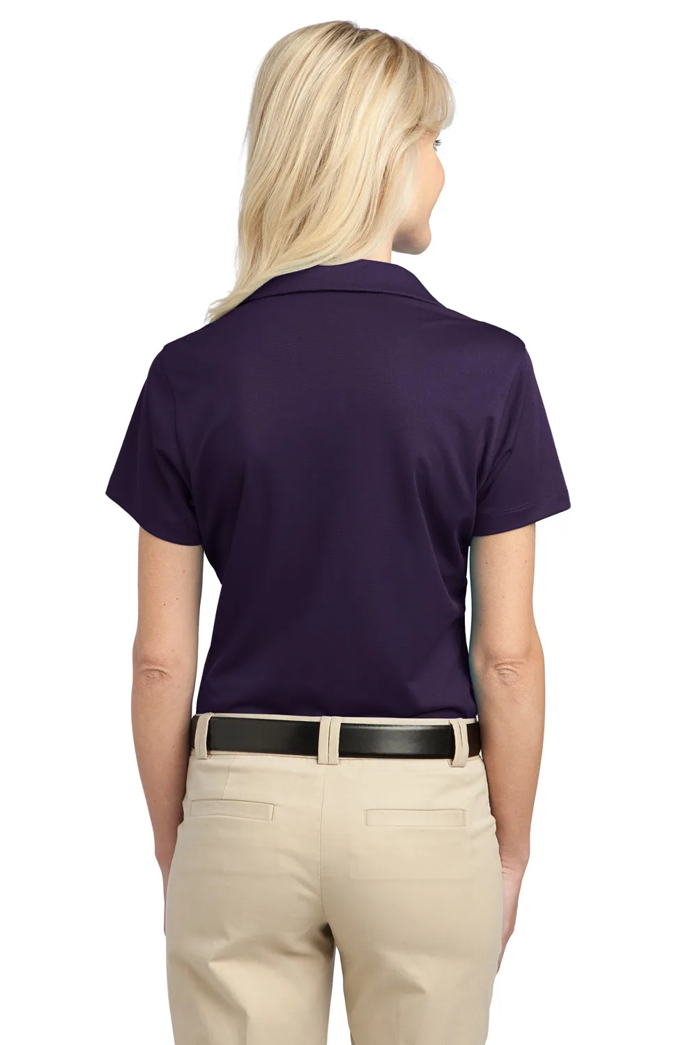 Port Authority Womens Tech Moisture Wicking Short Sleeve Polo Shirt - Regal Purple - Closeout