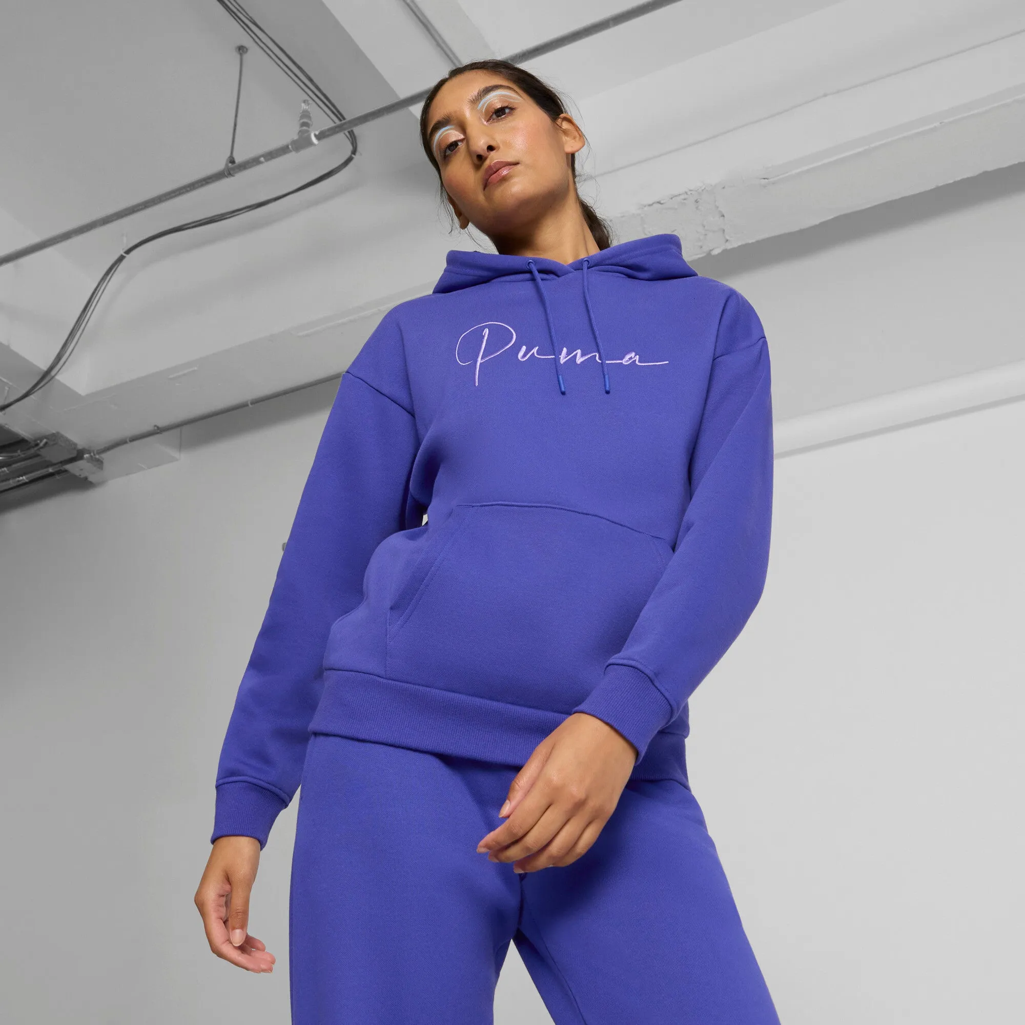 PUMA Women's Script Logo Hoodie