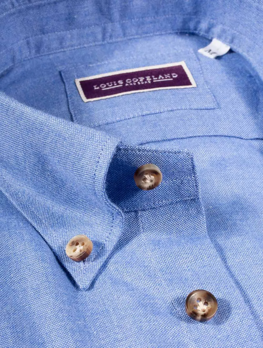 Ramos Casual Button Down Shirt Blue