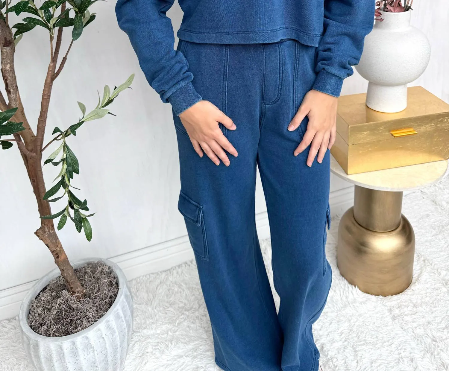 Raya Sweatshirt In Dark Indigo