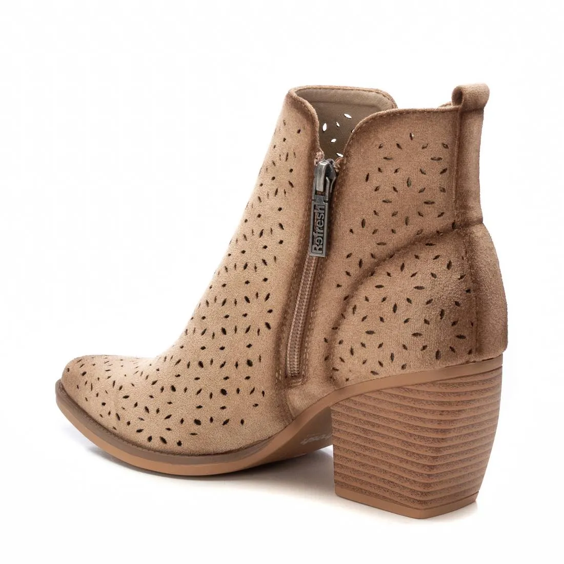 Refresh Women's Fashion Italian Western Booties with Side Zipper By Xti