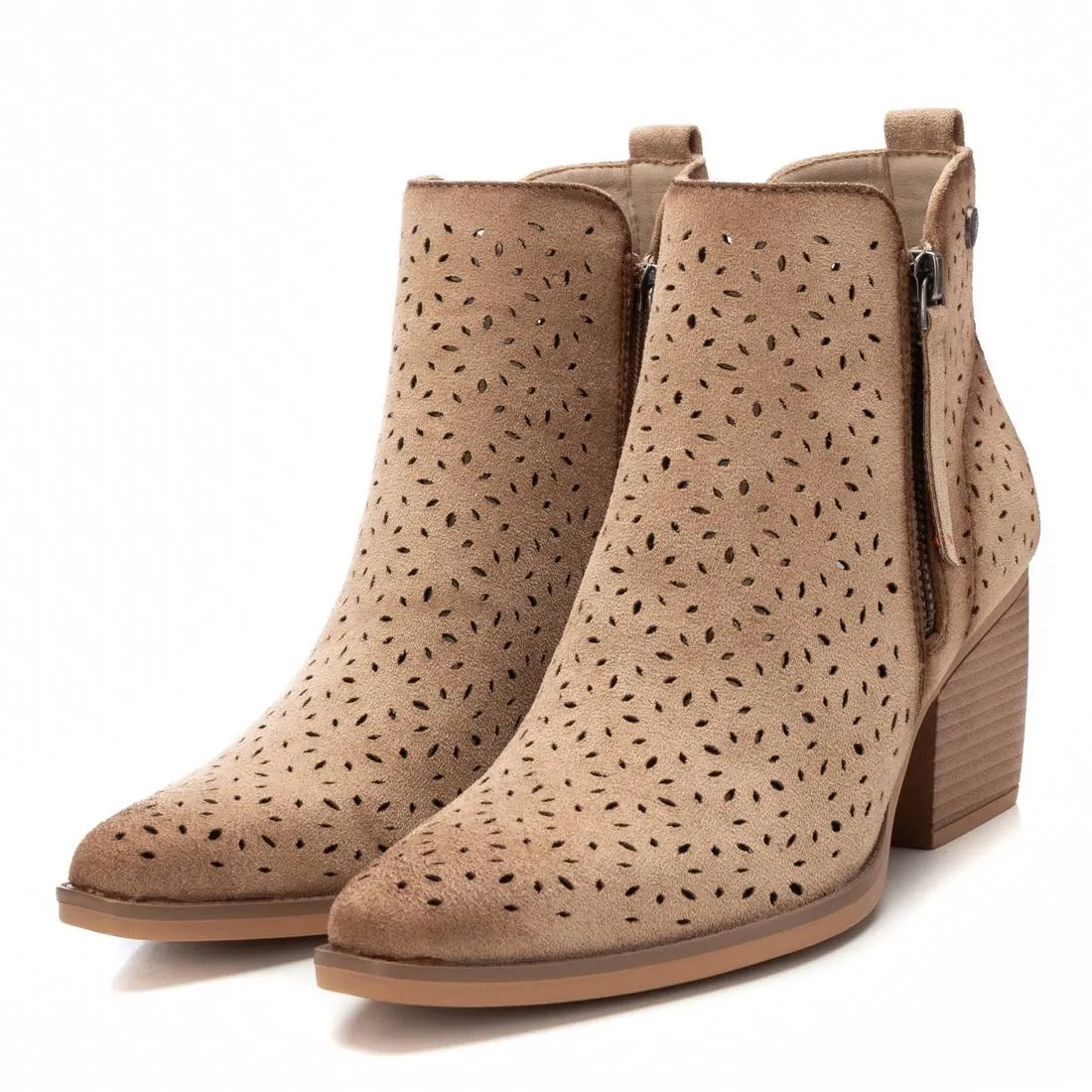 Refresh Women's Fashion Italian Western Booties with Side Zipper By Xti