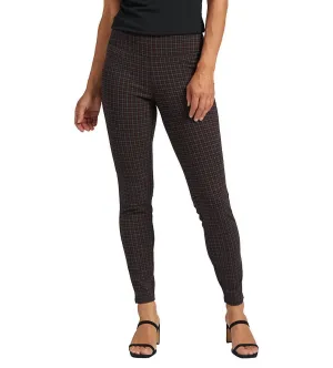 Ricki Mid Rise Legging In Red Plaid