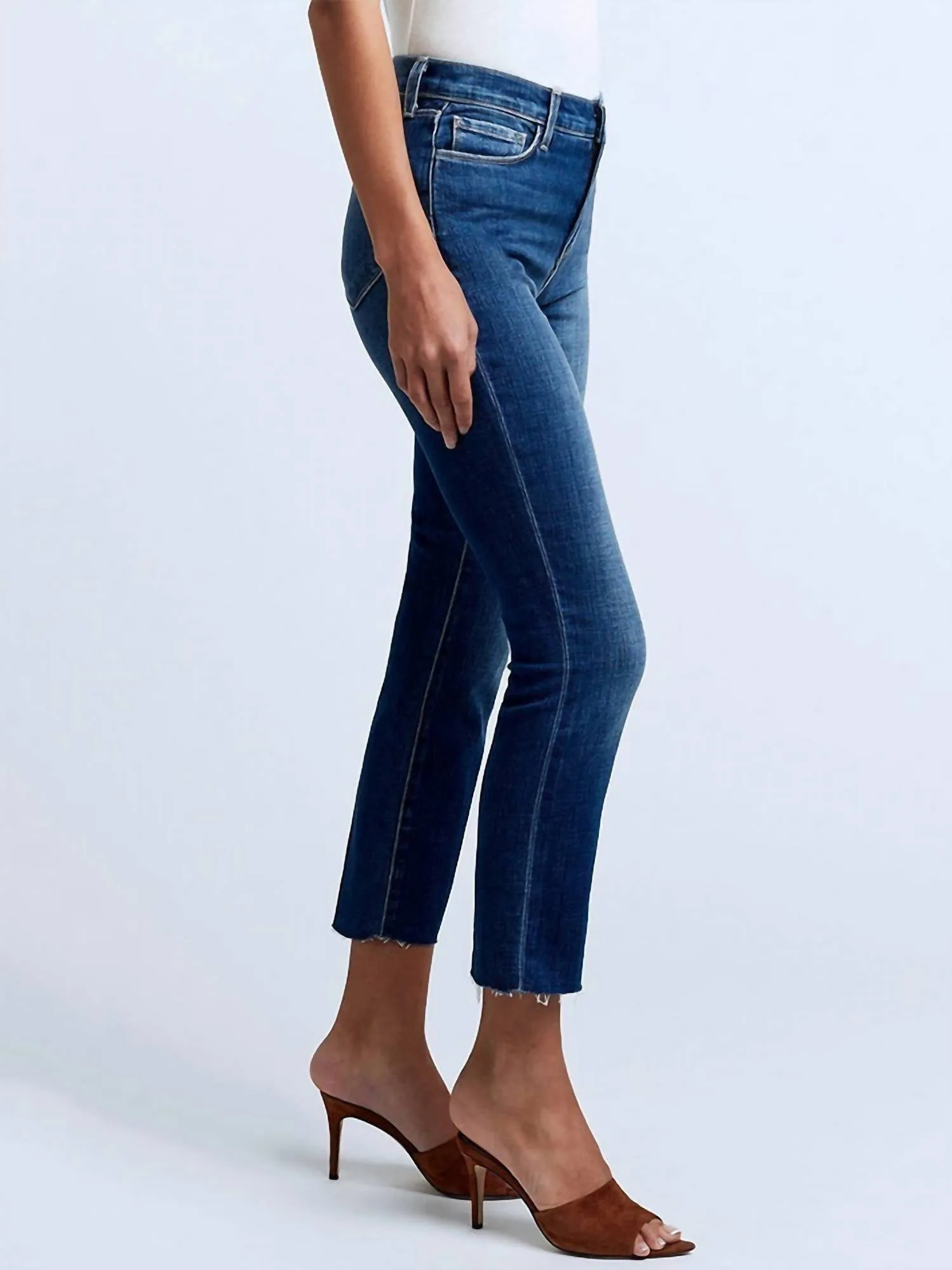 Sada High-Rise Cropped Jean In Sequoia