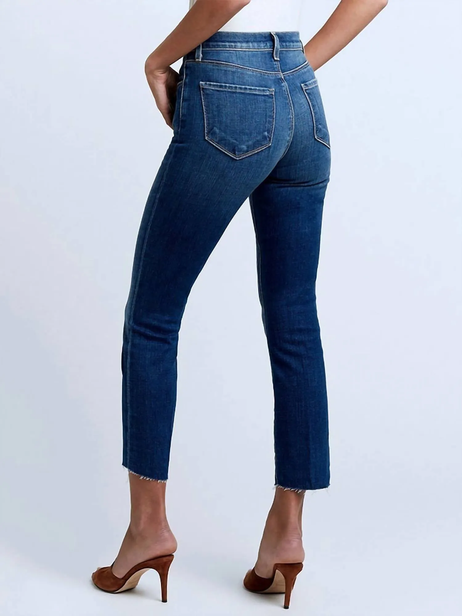 Sada High-Rise Cropped Jean In Sequoia