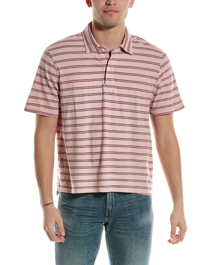 Save Khaki United Stripe Polo Shirt