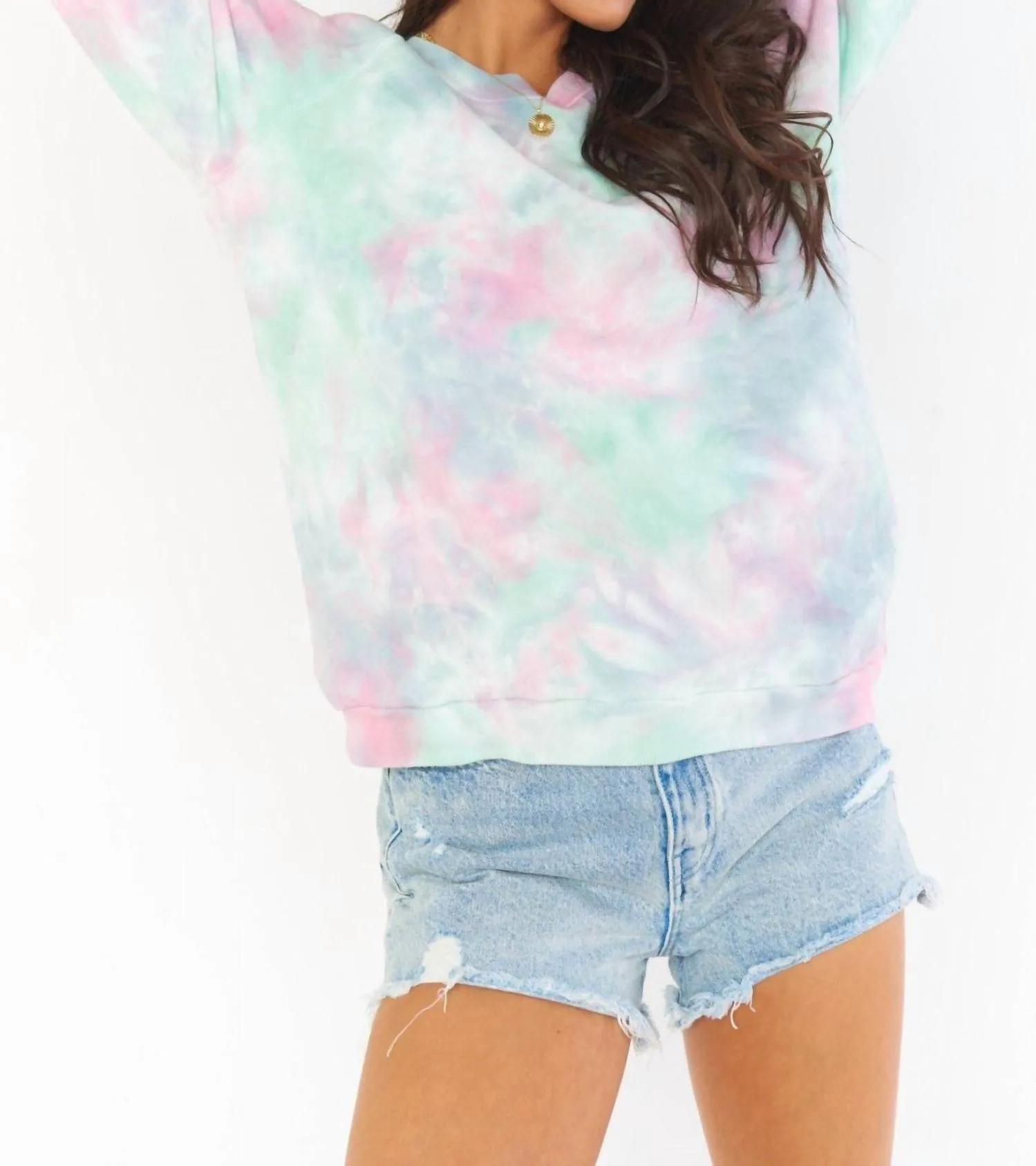Scotty Sweatshirt In Marina Tie Dye