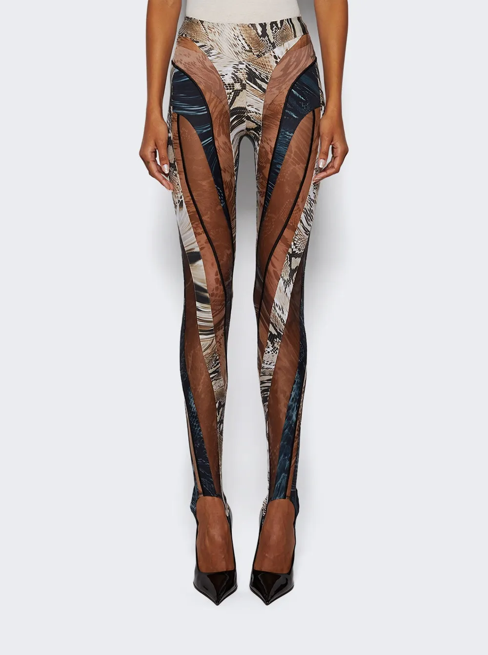 Sheer Spiral Leggings