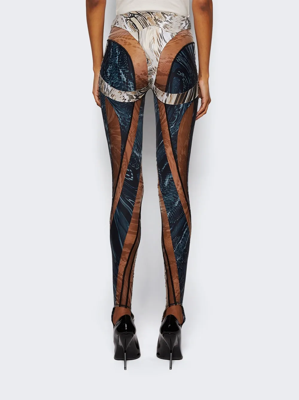 Sheer Spiral Leggings