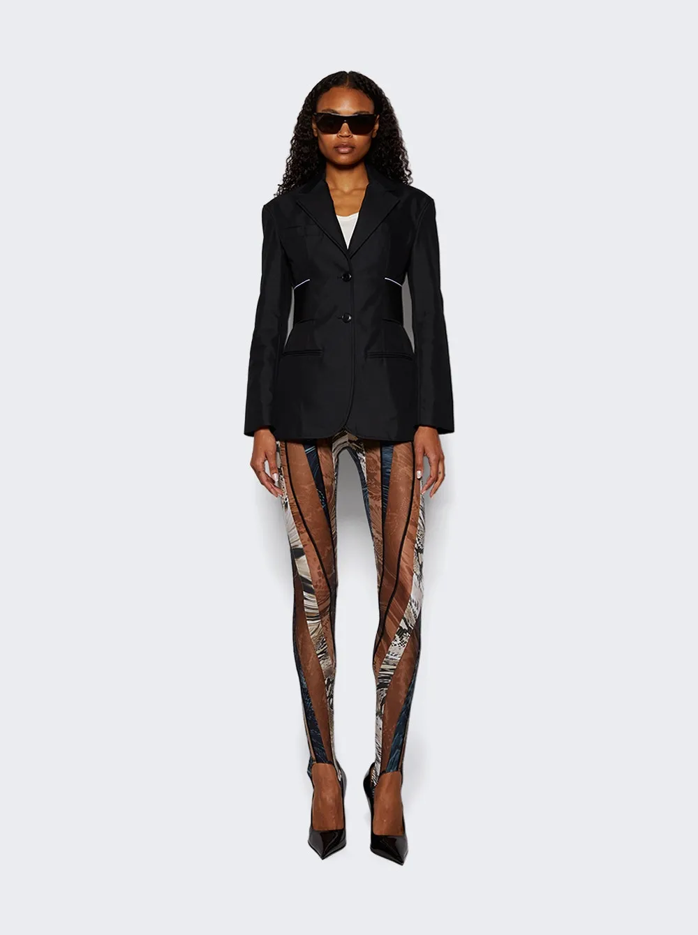 Sheer Spiral Leggings