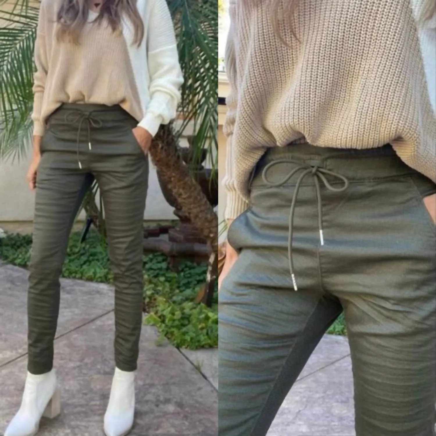 Shelly Drawstring In Green