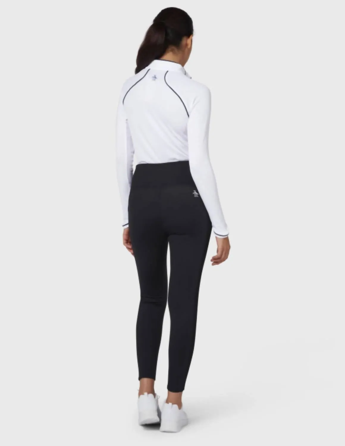 Solid Performance Leggings In Caviar