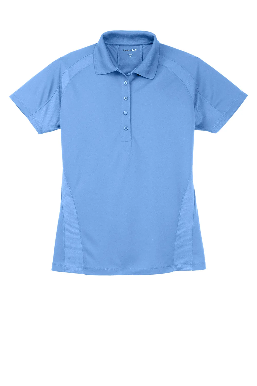 Sport-Tek Womens Dri-Mesh Moisture Wicking Short Sleeve Polo Shirt - Carolina Blue